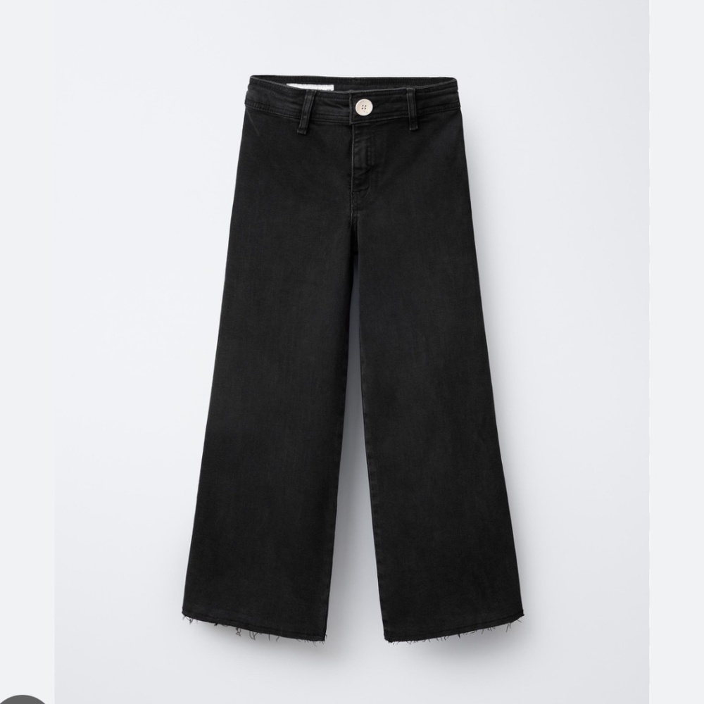 ZARA Girls Wide Leg Marine Jeans